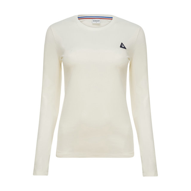 T-Shirt Manches Longues Essentiels Le Coq Sportif Femme Blanc